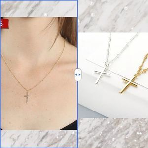 2021 Fashion Cross Necklace Couple Necklaces Gold